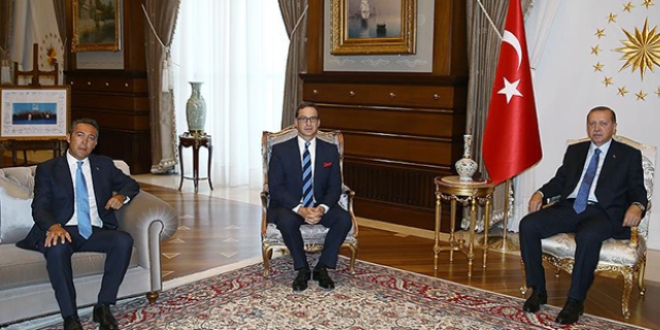 Erdoğan, Ömer Koç ve Ali Koç'u kabul etti