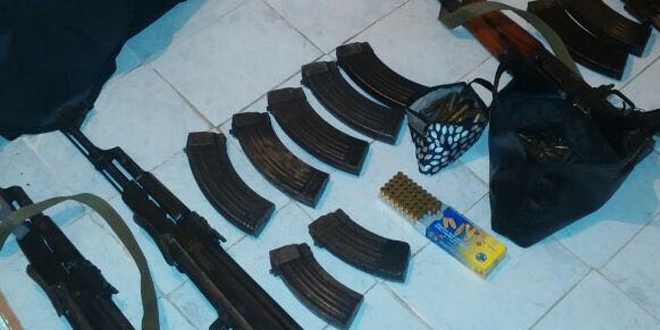 Yksekova'da bir evde 3 uzun namlulu silah ele geirildi