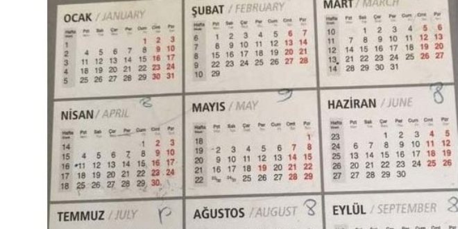 Tümgeneral darbe girişimi gününü takviminde işaretlemiş