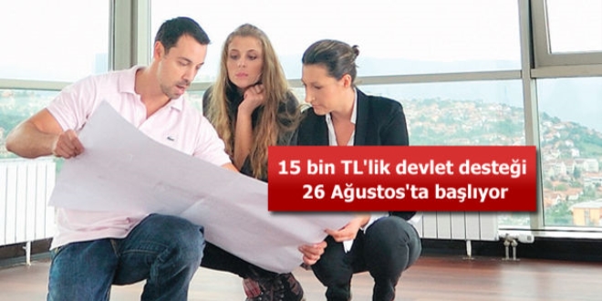 Konuta destek başlıyor