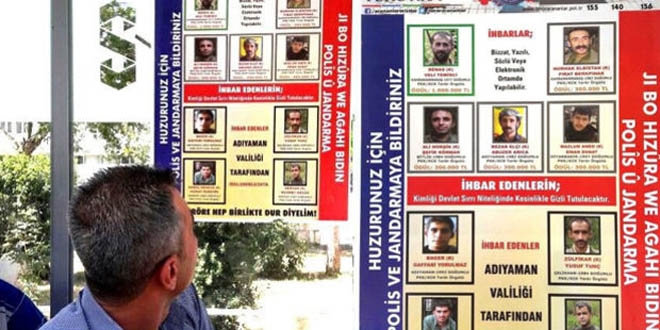 Aranan teröristler listesine 4 kişi daha eklendi