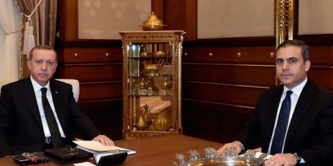 Cumhurbaşkanı Erdoğan, MİT Müsteşarı Fidan'ı kabul etti