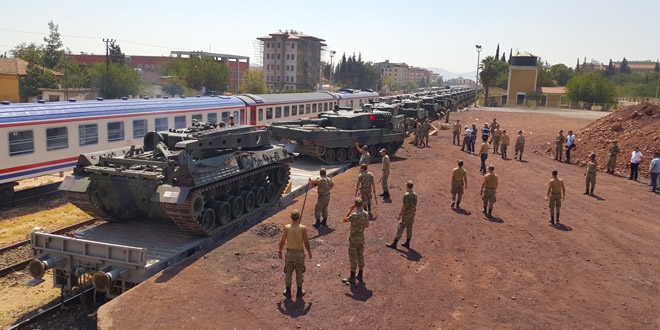 İstanbul'daki askeri araçların bir kısmı Gaziantep'e getirildi