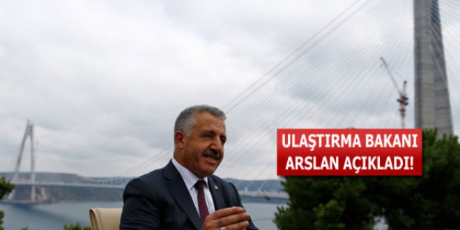 Ahmet Arslan: 2'nci neşter Avrasya Tüneli