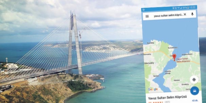 Dijital haritaya 'köprü' ayarı
