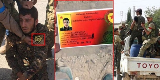 YPG'linin zerinden calan armas kt