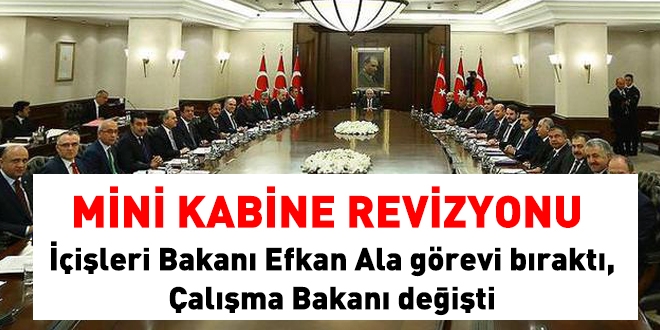 İçişleri Bakanı Ala görevi bıraktı, yerine Soylu atandı