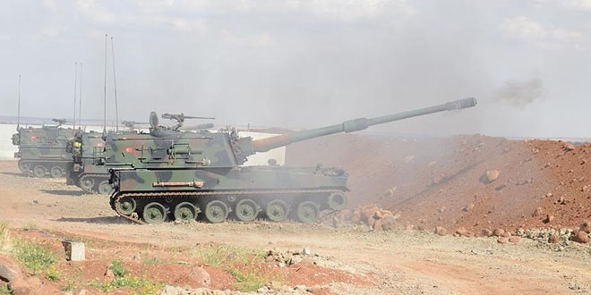 Fırat Kalkanı Harekatı'nda 15 terörist hedef vuruldu