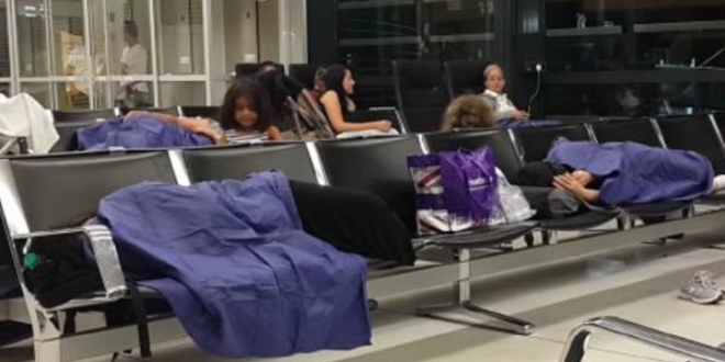 Viyana Havaliman'nda Trk yolcular perian oldu