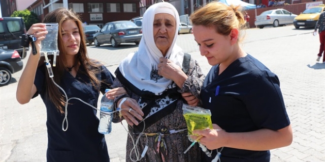 Elbistan'da hastanelere bavurular halen devam ediyor