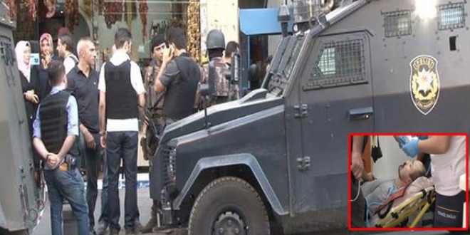İstanbul'da rehine krizi, Polis ayağından vurdu