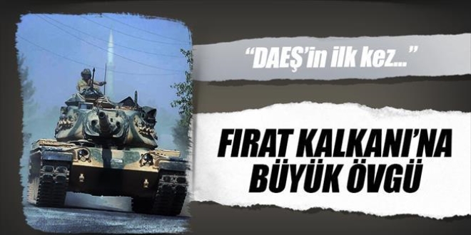 Dünya basınından Fırat Kalkanı Operasyonu'na övgü