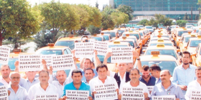 İstanbul'da taksiciler yüzde 5 zamma tepkili