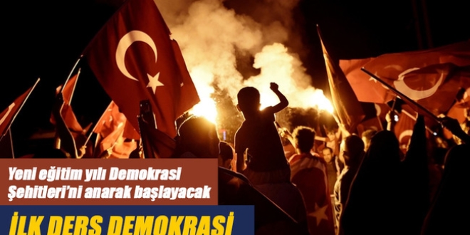 'İlk ders demokrasi'