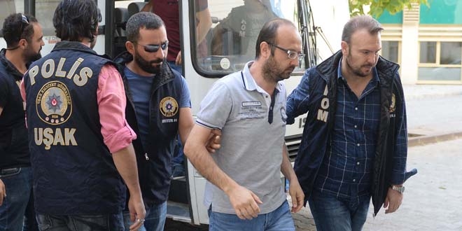Uşak'ta öğretmenlerin de olduğu 9 kişi tutuklandı