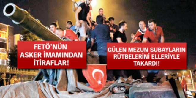 'Gülen, mezun subaylara rütbeleri kendisi takardı'