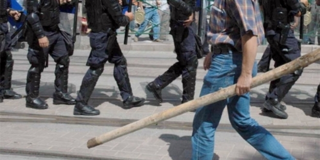 Erzurum'da aile kavgas: 3' polis 8 yaral