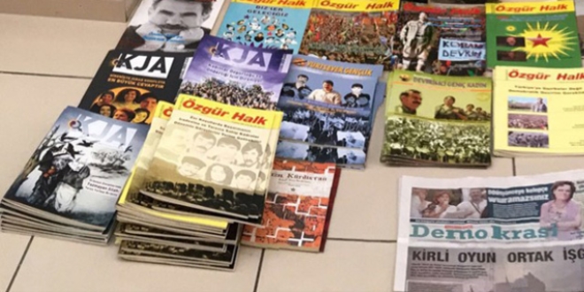 Sur ve Silvan belediyelerinde yasa dışı materyaller bulundu