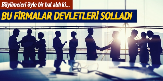 İki şirket 180 ülkeden büyük