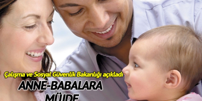 Yeni anne-babalara müjde