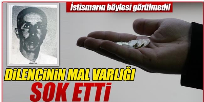 Dilenciden yarım milyon çıktı!