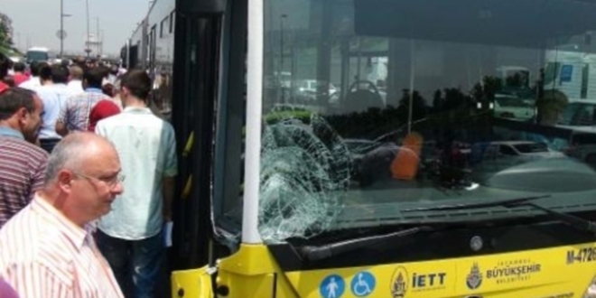 Polisten kaçarken otobüsün altında kaldı