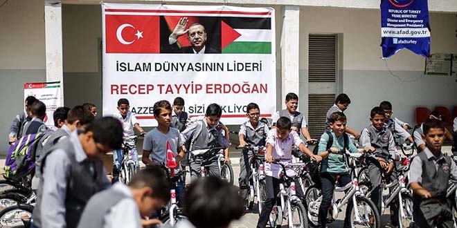 Erdoan'dan Gazzeli ocuklara bisiklet hediyesi