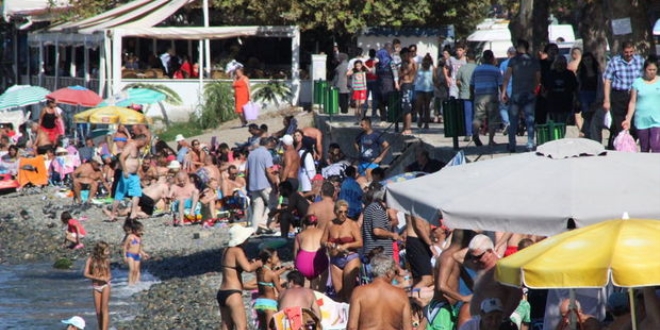 9 günlük tatilde 700 bin yerli turist tatil yaptı