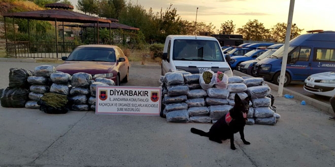 Diyarbakır'da 345 kilogram esrar ele geçirildi