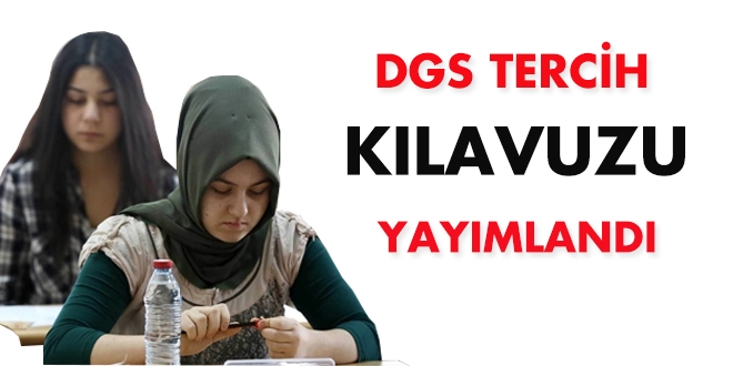 DGS tercih klavuzu yaymland