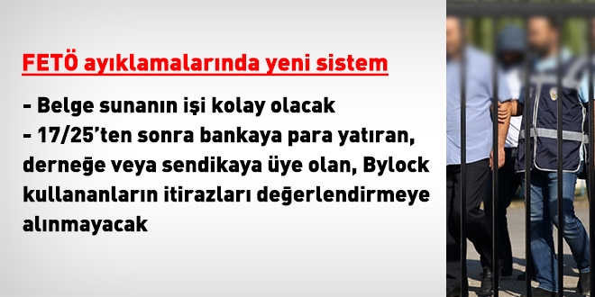 FETÖ ayıklamalarında yeni sistem