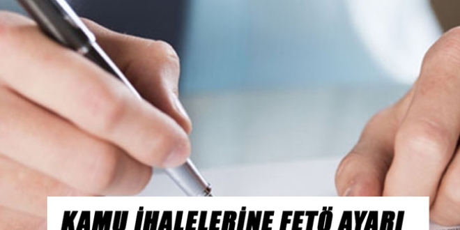 Kamu ihalelerine FETÖ önlemi