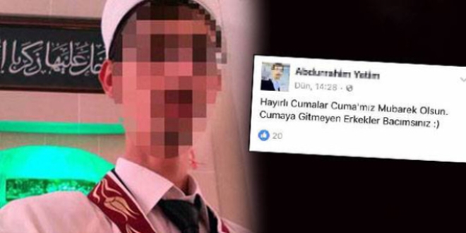 Cuma mesajıyla tepki çeken imam açığa alındı