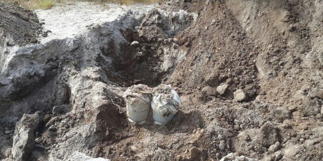Erzurum'da yola tuzaklanan patlayıcı imha edildi