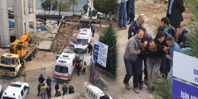 Vince bağlı sepet düştü, 2 işçi öldü
