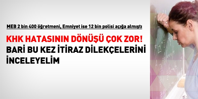Bari bu kez itiraz dilekçelerini dikkate alalım