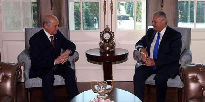 Binali Yıldırım ile Devlet Bahçeli görüştü