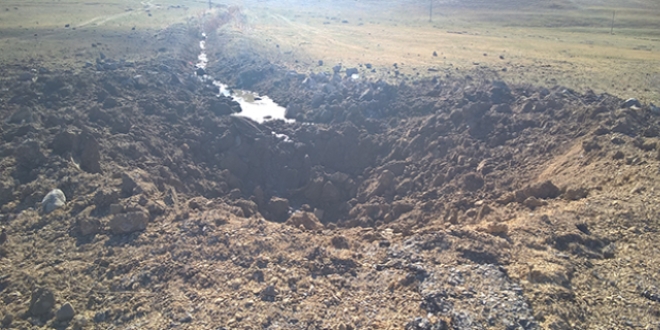 Erzurum'da menfeze tuzaklanan patlayıcı imha edildi