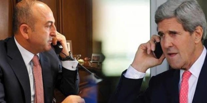 Çavuşoğlu ile Kerry Musul Operasyonu'nu görüştü