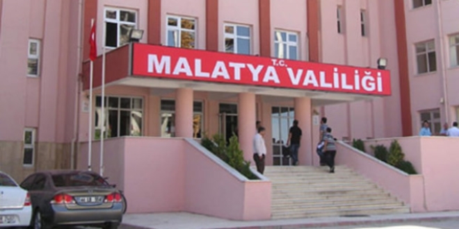 Malatya Valiliinde grevli 3 personel aa alnd