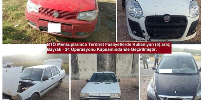 Diyarbakır'da bombalı saldırıda kullanılacak 5 araç ele geçirildi