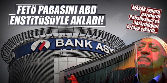 FETÖ parasını ABD enstitüsüyle akladı