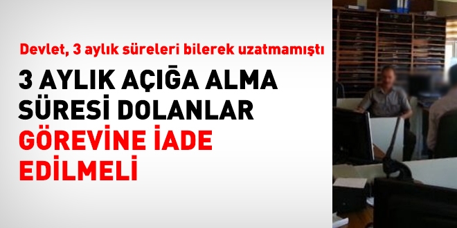 Hangi memurların açığa alma süresi uzatılabilir?