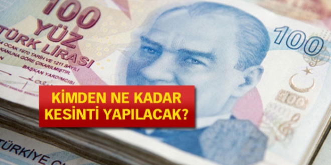 BES'le kimin maaşından ne kadar kesilecek?