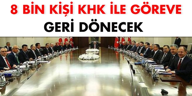 Türkiye Gazetesi: 8 bin kişi KHK ile göreve geri dönecek
