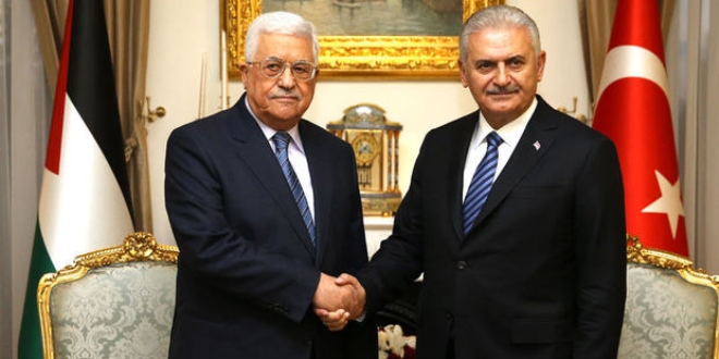 Başbakan Yıldırım, Filistin Devlet Başkanı Abbas ile görüştü