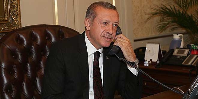 Cumhurbakan Erdoan,ABD Bakan Obama ile telefonla grt