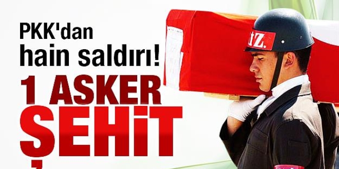Bingöl'de terör saldırısı: 1 asker şehit