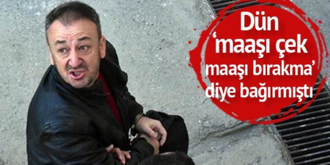 'Maaşı çek, maaşı bırakma' diyen astsubay tutuklandı