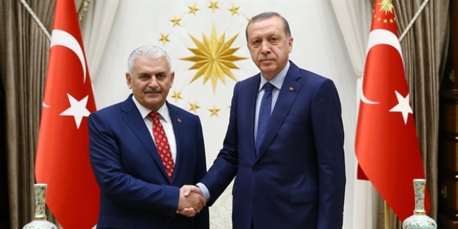 Erdoğan, Başbakan Yıldırım'ı kabul etti